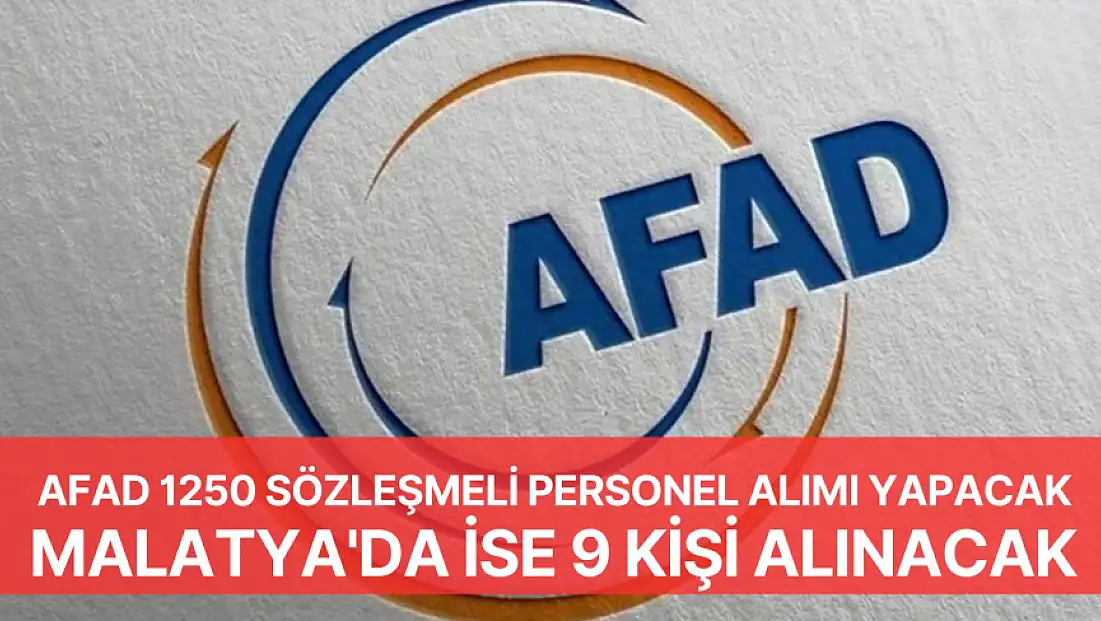 AFAD 1250 sözleşmeli personel alımı yapacak