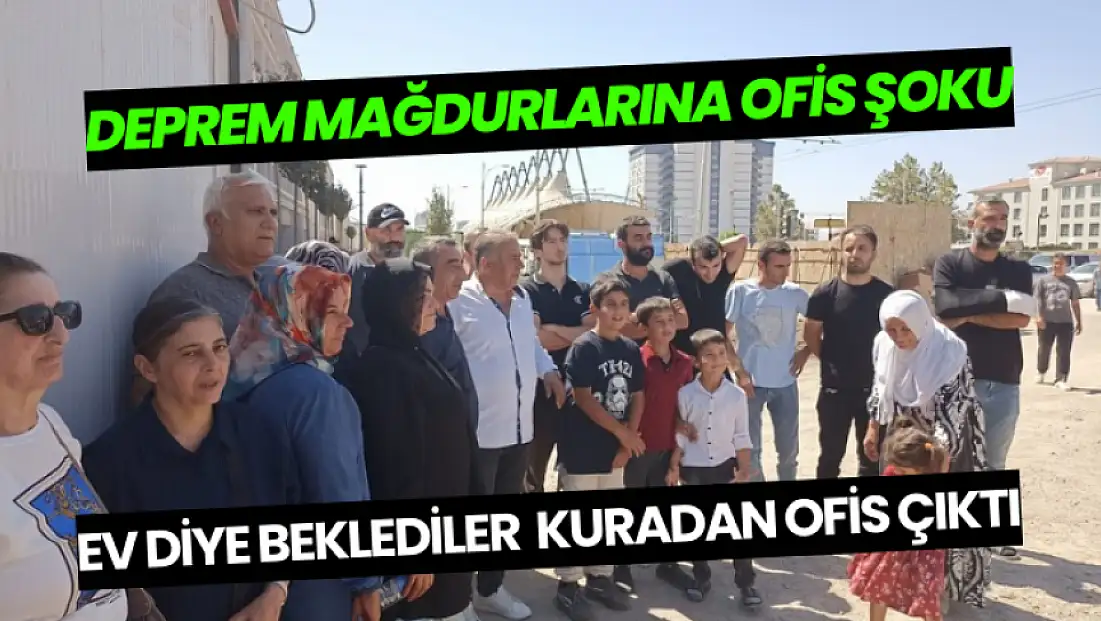 Deprem mağdurlarına ofis şoku