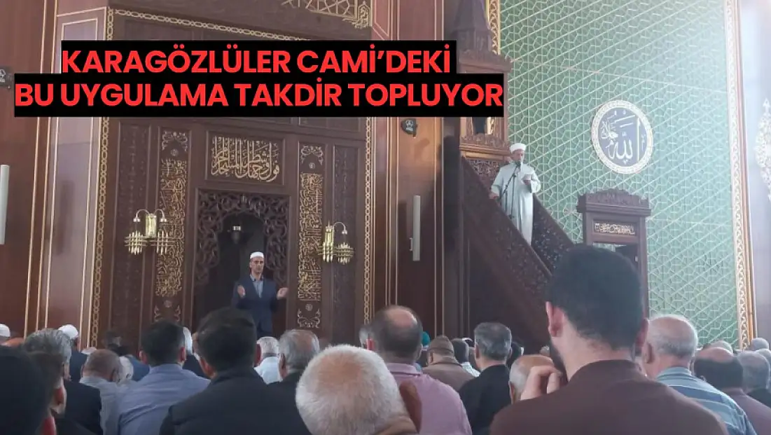 Karagözlüler Cami'deki bu uygulama takdir topluyor