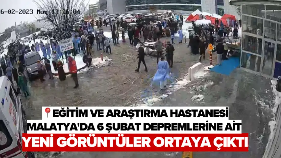 Malatya'da 6 Şubat depremlerine ait yeni görüntüler ortaya çıktı