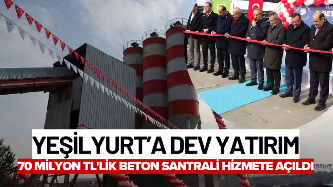 Malatya'da 70 milyon TL'lik beton santrali hizmete açıldı