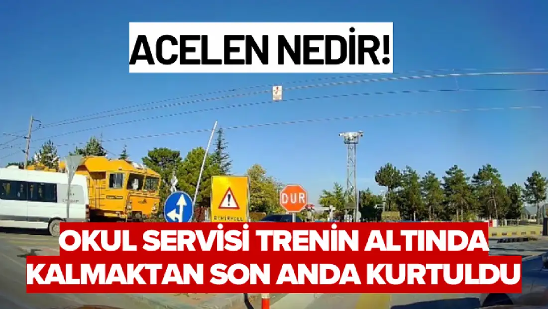 Malatya’da Hemzemin Geçitte Faciadan Dönüldü