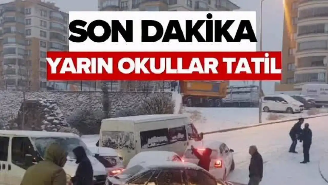 Malatya'da okullar tatil edildi