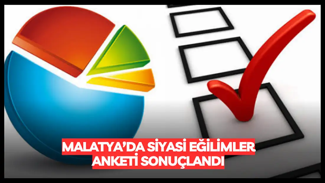 Malatya’da siyasi eğilimler anketi sonuçlandI