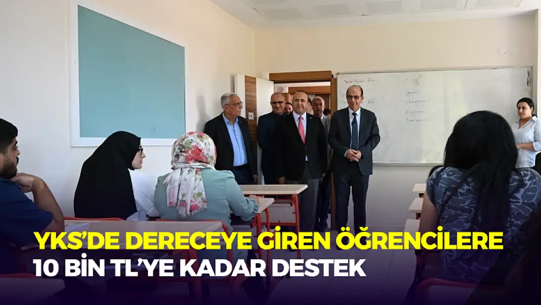 YKS'de dereceye giren öğrencilere 10 bin TL'ye kadar destek