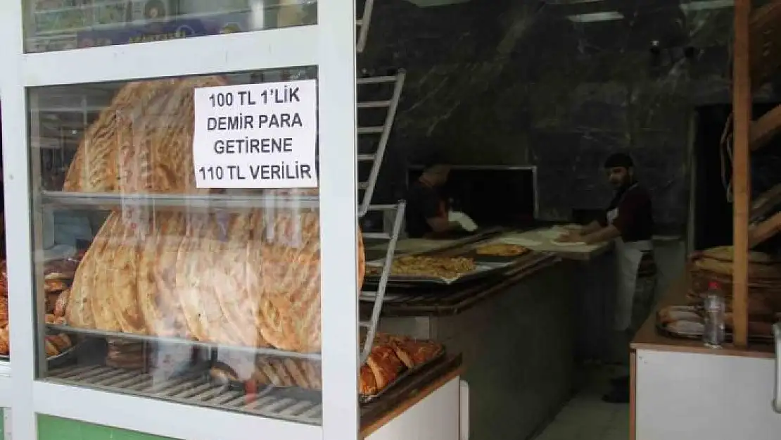 '100 lira madeni para getirene 110 lira veriyor'