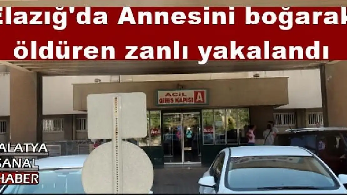Elazığ'da Annesini boğarak öldüren zanlı yakalandı