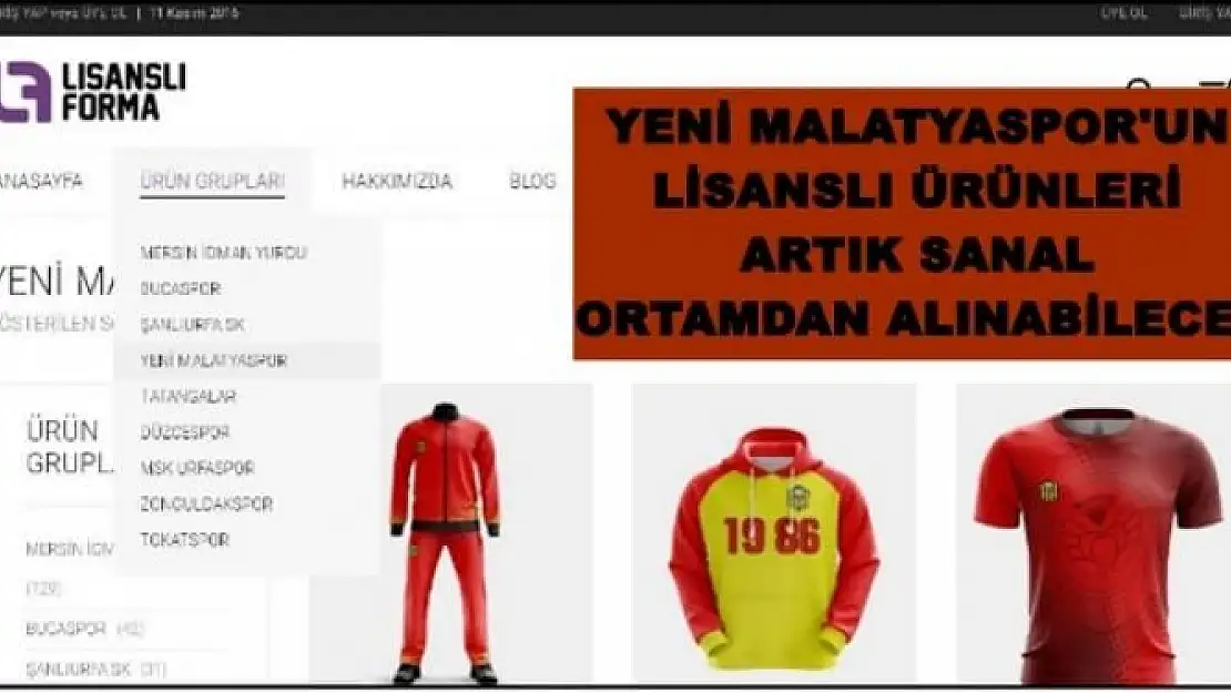 YENİ MALATYASPOR'UN LİSANSLI ÜRÜNLERİ NERDE ALABİLİRİZ