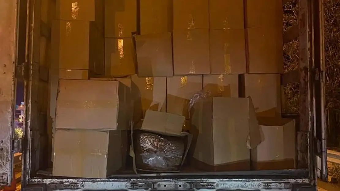 11 ton kaçak tütün ele geçirildi