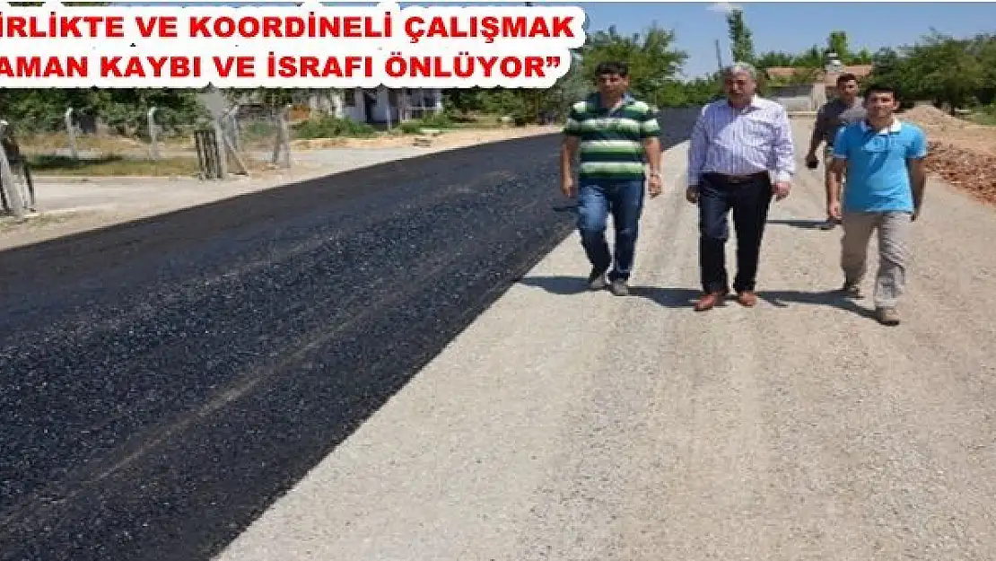 Yol Asfalt Çalışmaları Devam Ediyor