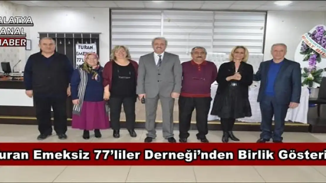 Turan Emeksiz 77´liler Derneği´nden Birlik Gösterisi