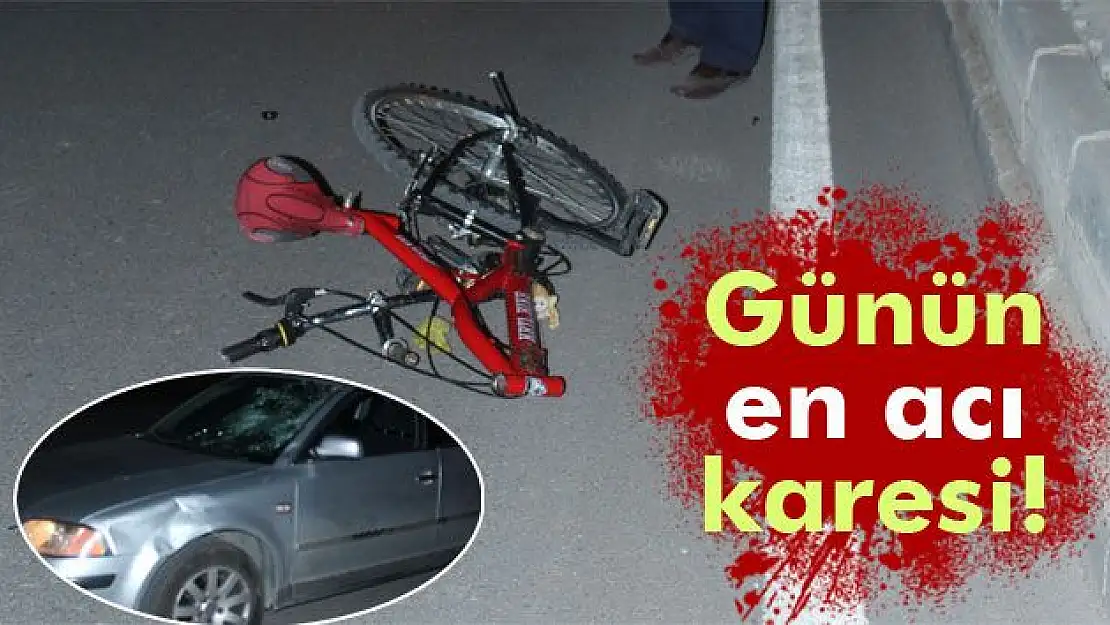 Otomobilin çarptığı bisikletli çocuk öldü