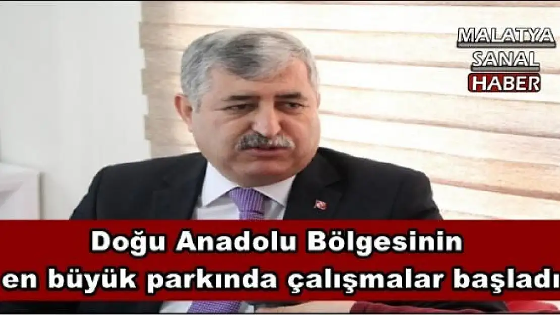 Doğu Anadolu Bölgesinin  en büyük parkında çalışmalar başladı