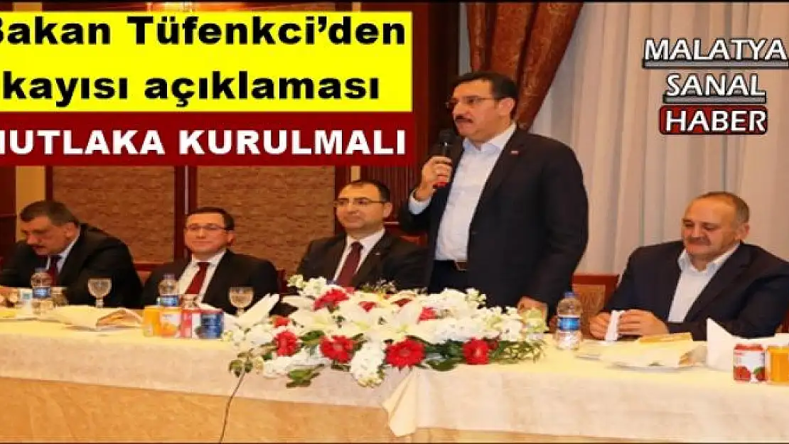 Bakan Tüfenkci´den kayısı açıklaması