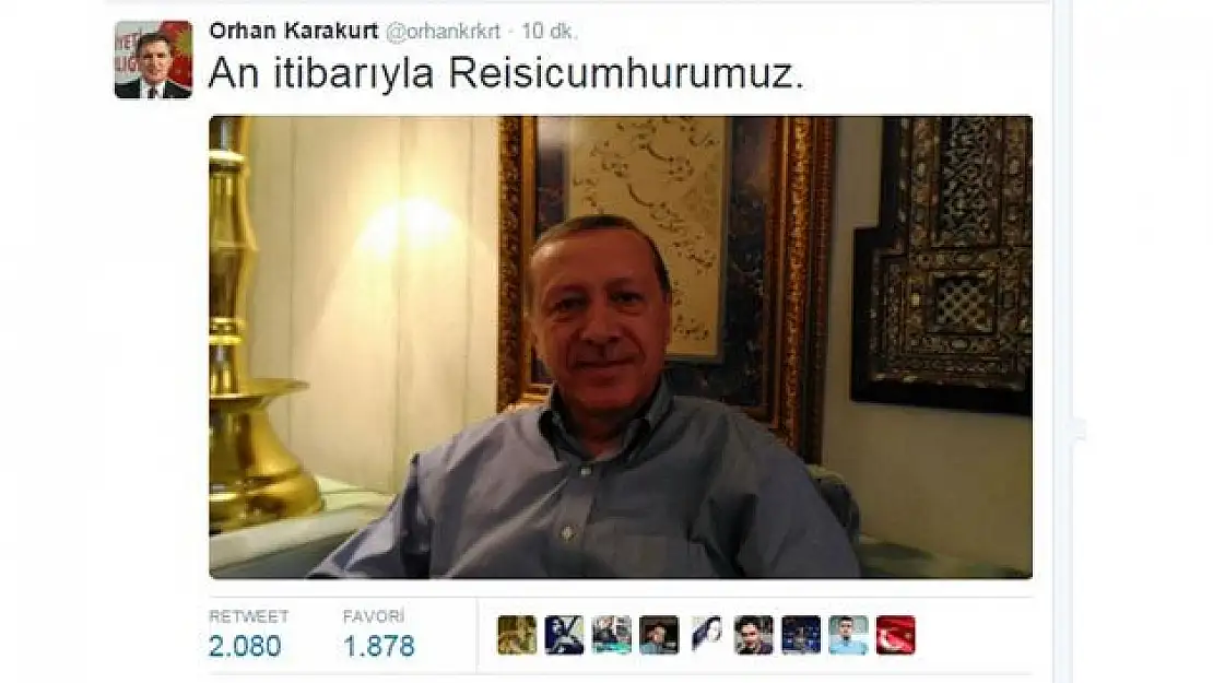 ERDOĞAN'DAN SEÇİM FOTOĞRAFI