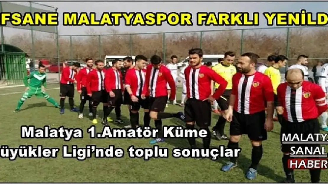 Malatya 1.Amatör Küme  Büyükler Ligi´nde toplu sonuçlar