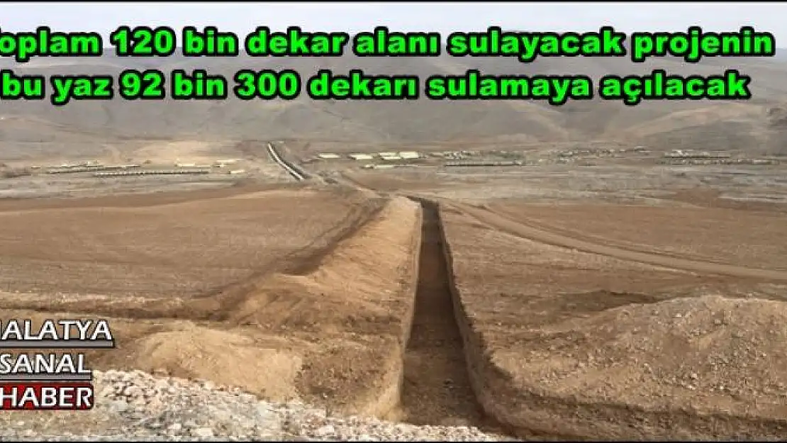 MALATYA'DA SULAMA SUYUNA ÇARE ARANIYOR