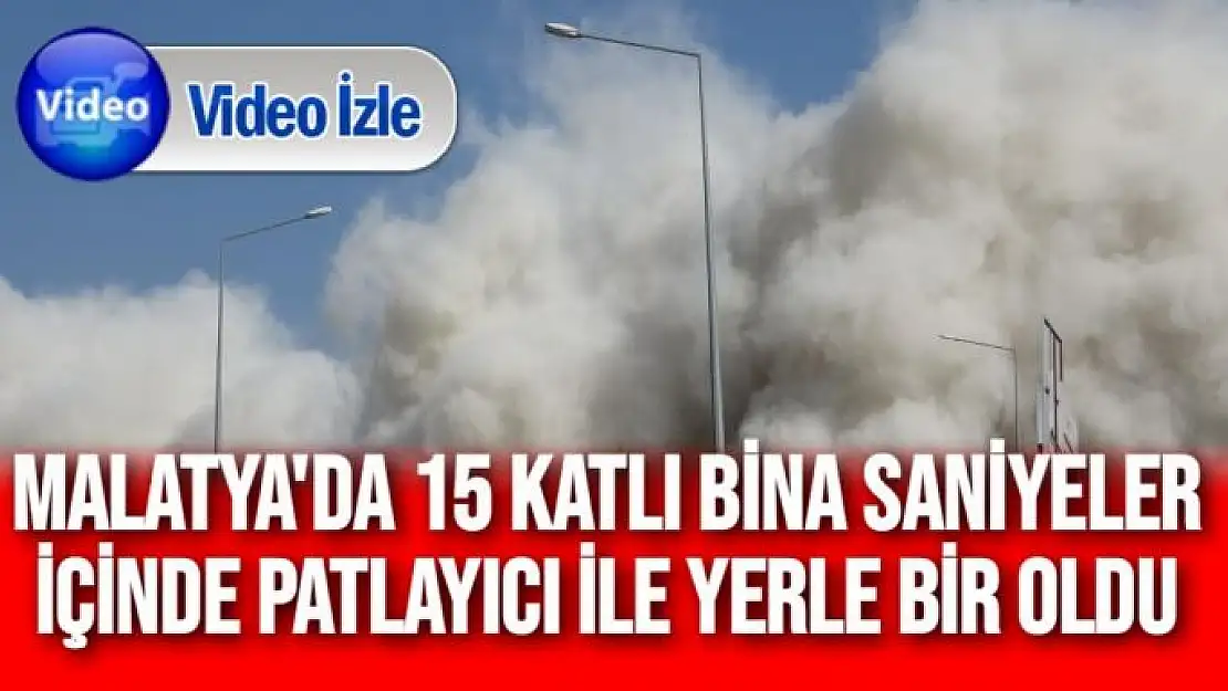 15 katlı bina saniyeler içinde patlayıcı ile yerle bir oldu