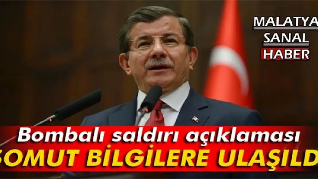 Davutoğlu'ndan bombalı saldırı açıklaması