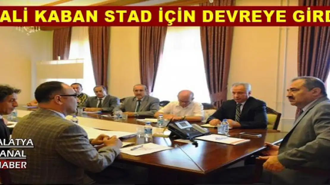 VALİ KABAN STAD İÇİN DEVREYE GİRDİ