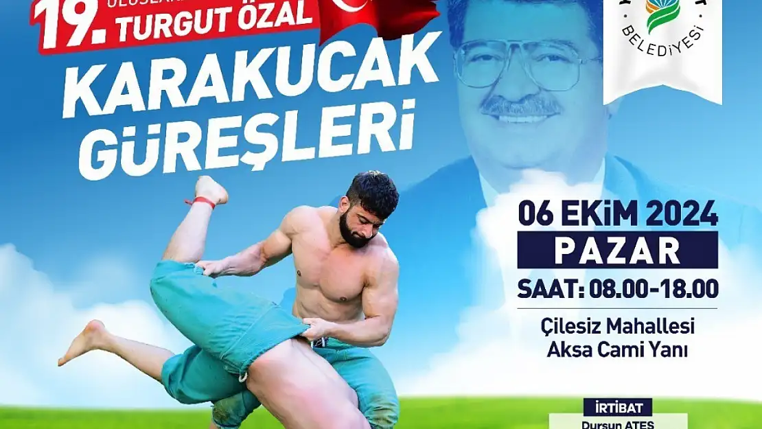 19.Uluslararası Turgut Özal karakucak güreşleri 6 Ekim'de yapılacak