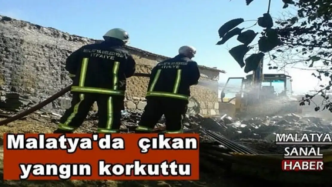 Malatya'da  çıkan  yangın korkuttu