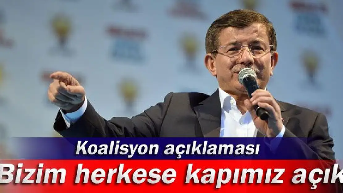 DAVUTOĞLU'NDAN KOALİSYON AÇIKLAMASI