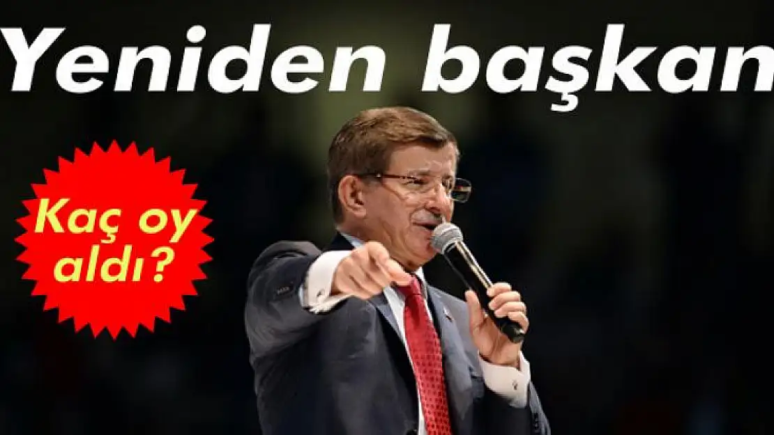 Davutoğlu yeniden genel başkan