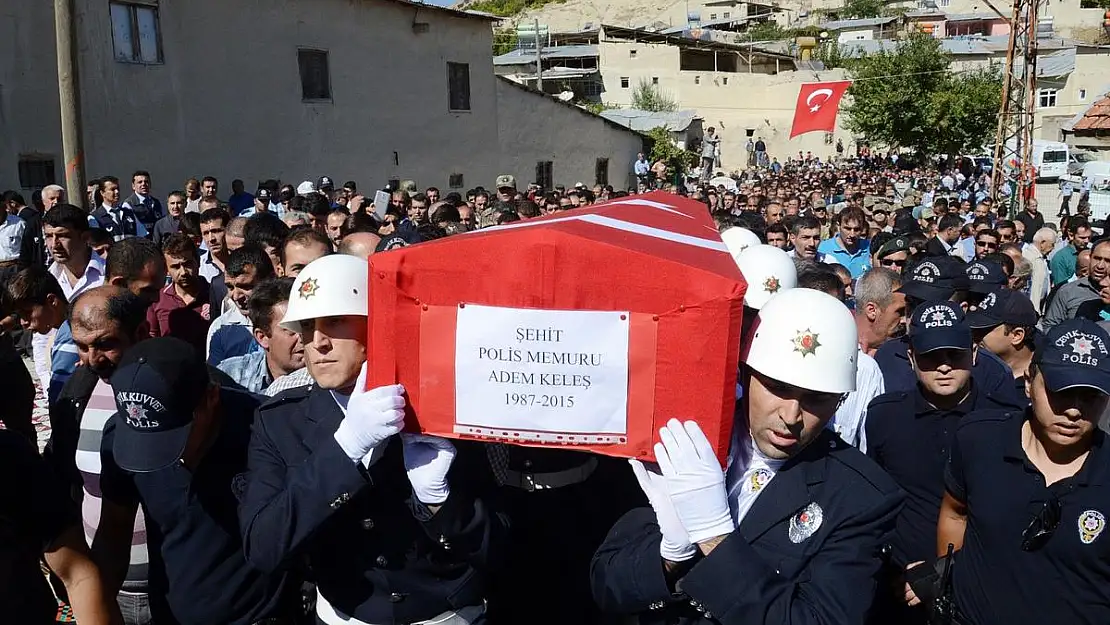 ŞEHİT POLİS SON YOLCULUĞUNA UĞURLANDI