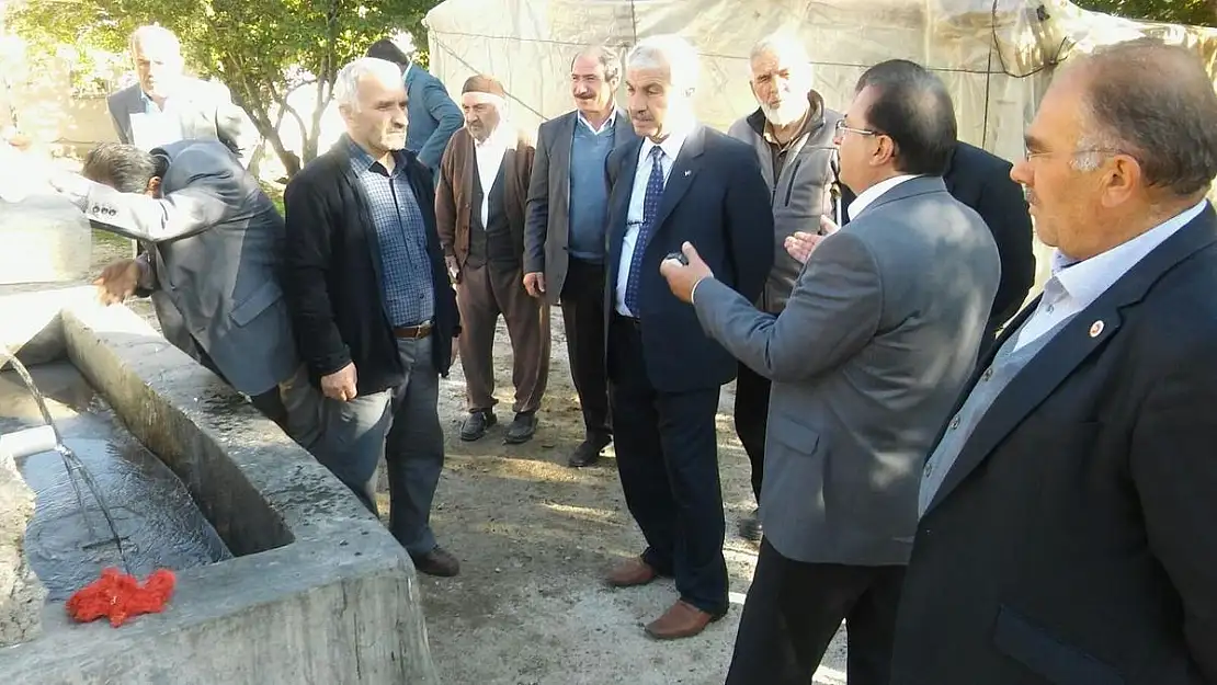 AKÇADAĞ SAÇMALI'DA SU SEVİNCİ