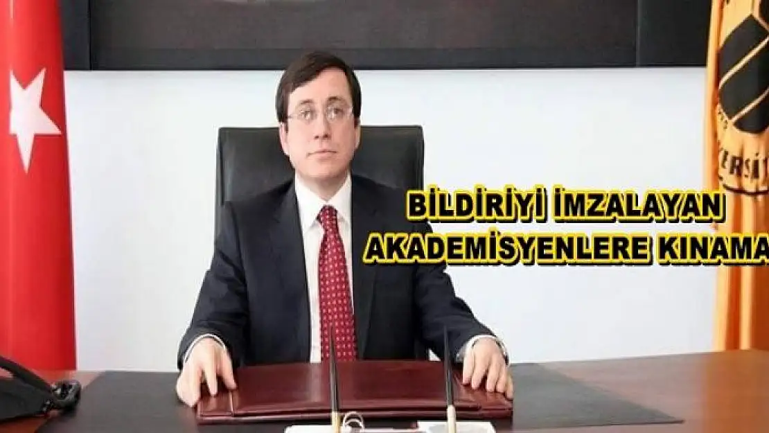 MALATYA TABİP ODASI BAŞKANINDAN AKADEMİSYENLERE KINAMA
