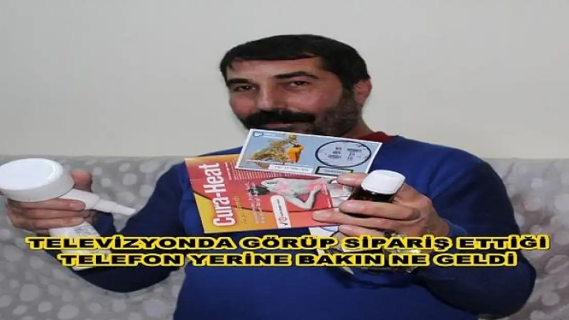 TELEFON SİPARİŞ ETTİ, TELEFONDAN BAŞKA HER ŞEY GELDİ