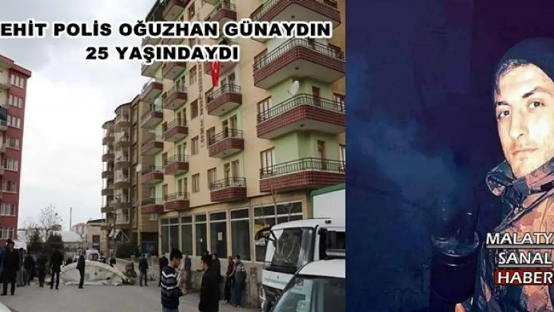 MALATYALI ŞEHİDİN EVİNE TÜRK BAYRAĞI ASILDI