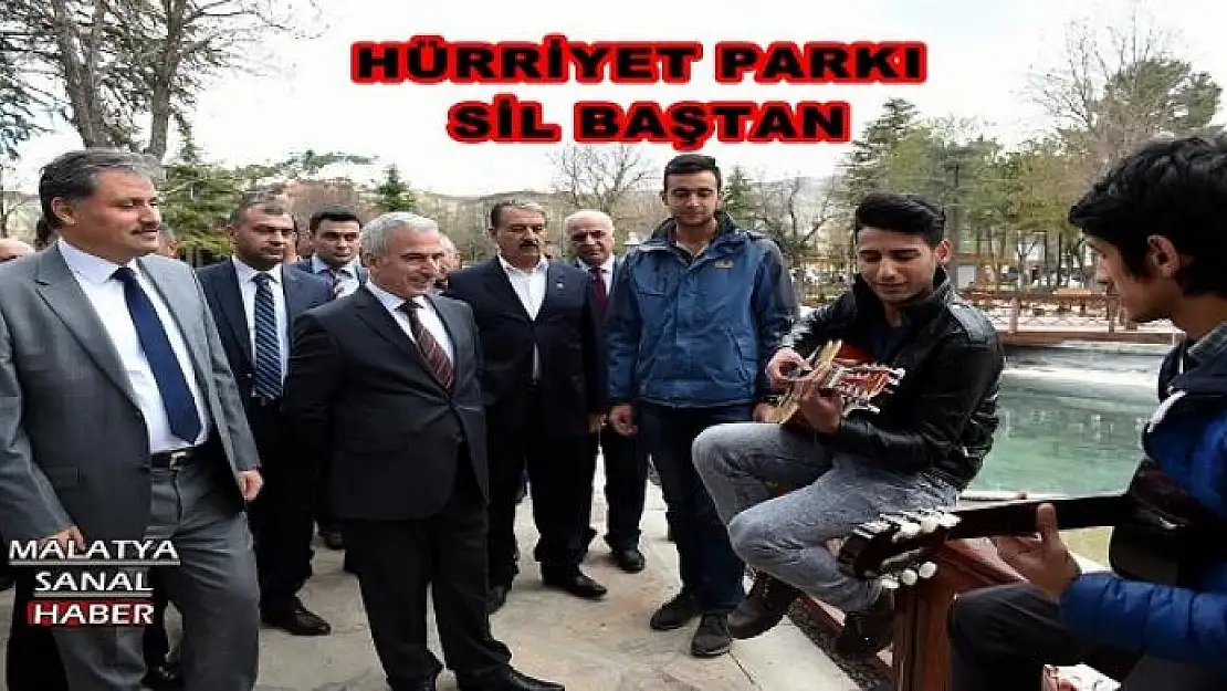 HÜRRİYET PARKI´NDA İNCELEME YAPILDI