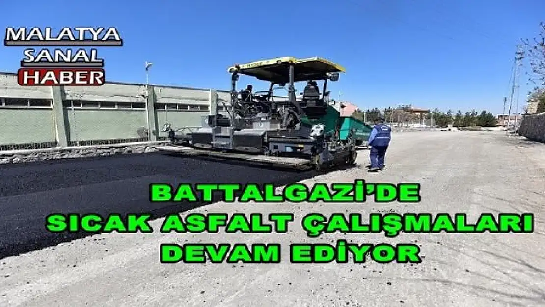 BATTALGAZİ BELEDİYESİ YOL ÇALIŞMALARINA DEVAM EDİYOR