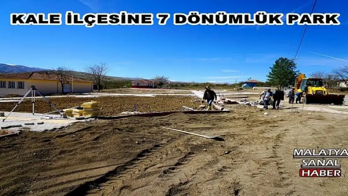 KALE İLÇESİNE 7 DÖNÜMLÜK PARK YAPILIYOR