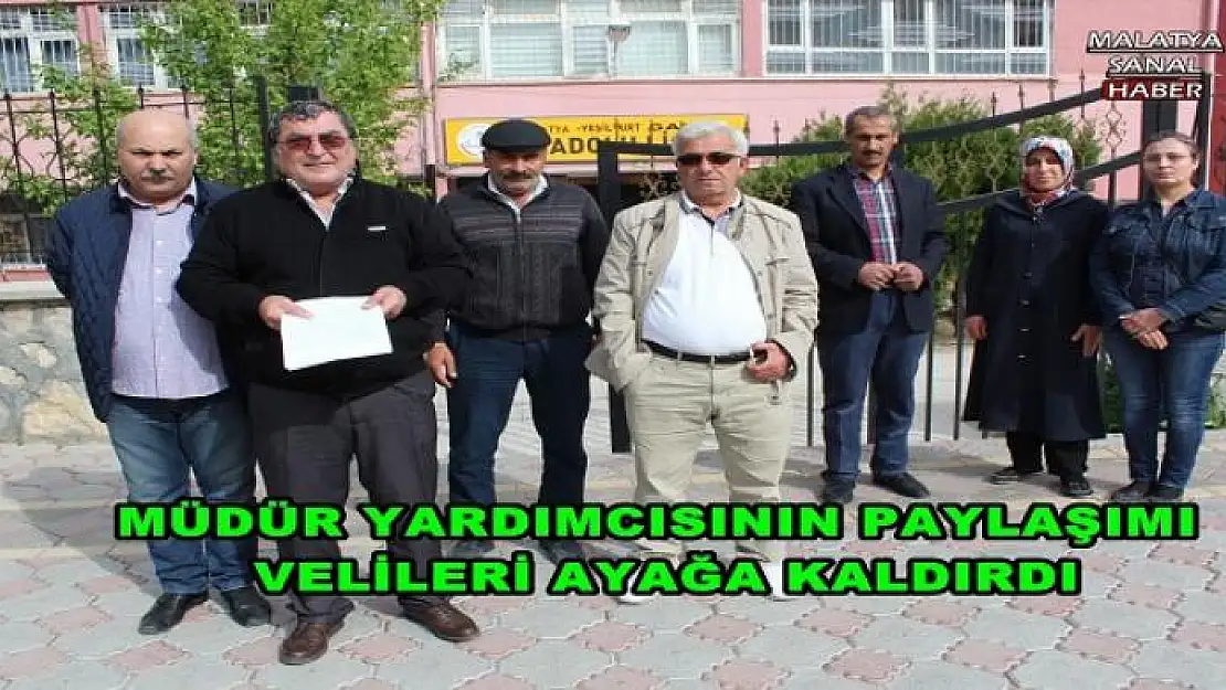  OKUL ÖNÜNDE BASIN AÇIKLAMASI