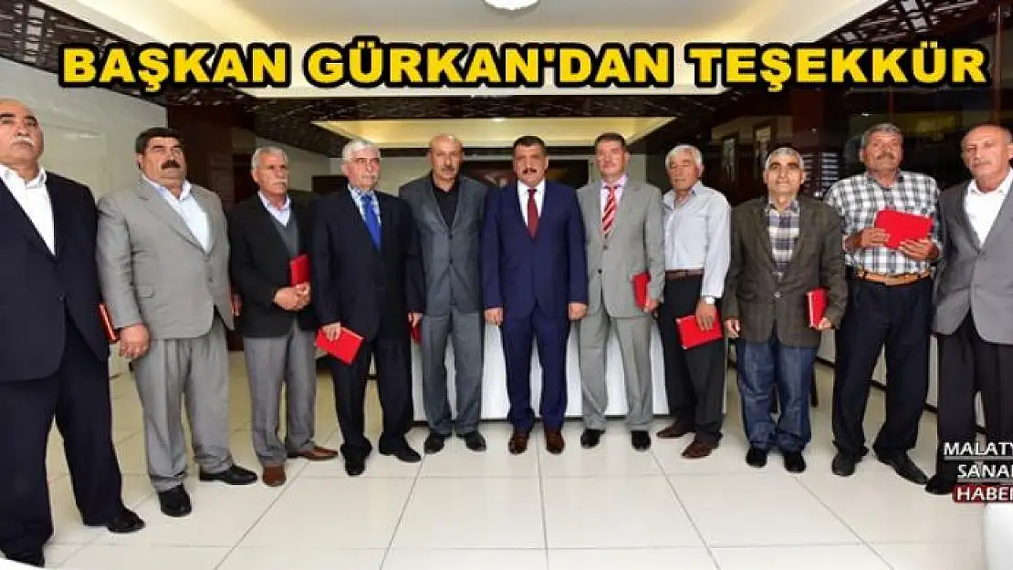  BAŞKAN GÜRKAN'DAN TEŞEKKÜR