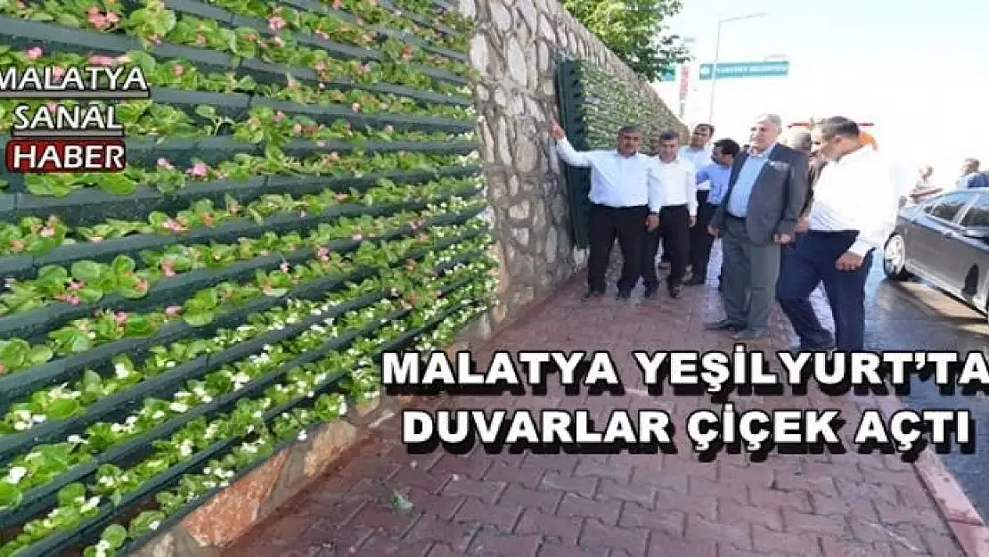  MALATYA YEŞİLYURT´TA DUVARLAR ÇİÇEK AÇTI 