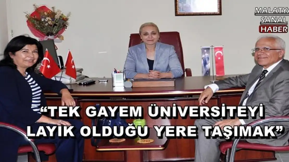 'TEK GAYEM ÜNİVERSİTEYİ LAYIK OLDUĞU YERE TAŞIMAK'''''