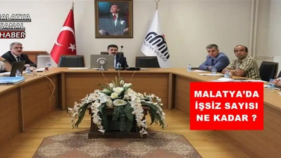  MALATYA´DA İŞSİZ SAYISI NE KADAR ?