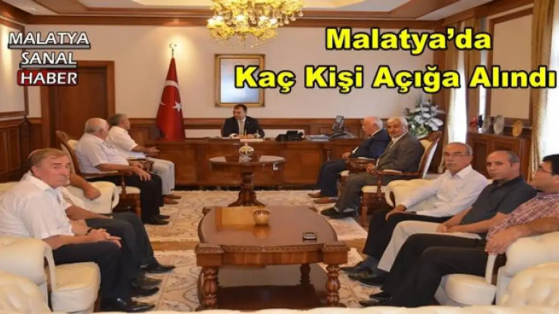 Malatya´da Kaç Kişi Açığa Alındı ?