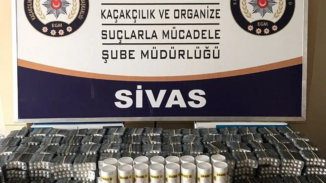'Sivas´ta yasaklanmış cinsel uyarıcı hap ele geçirildi'