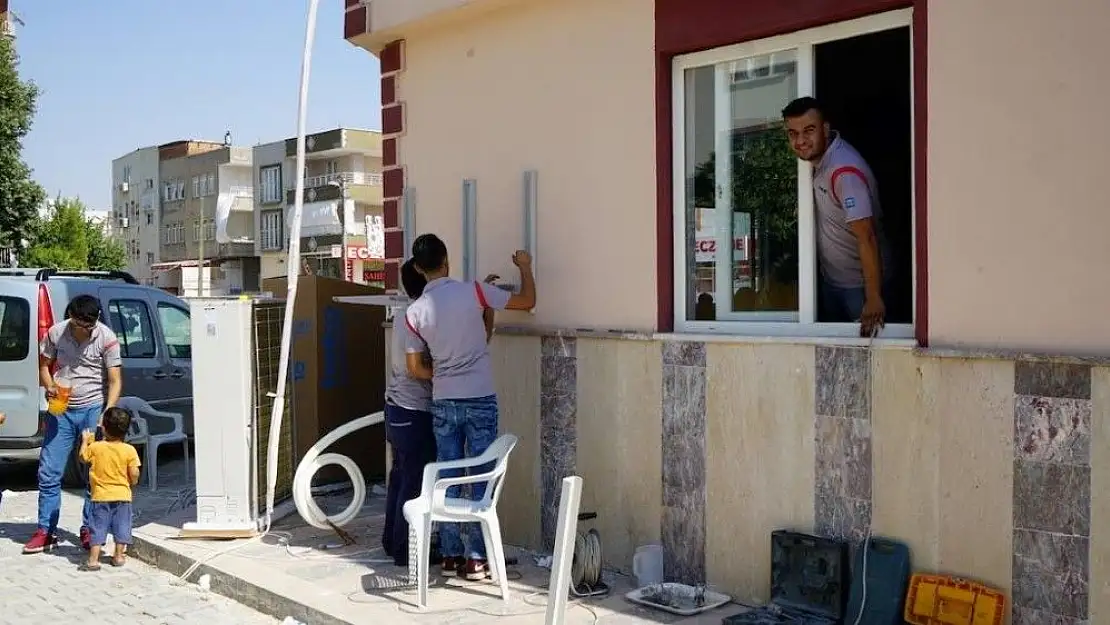 'Adıyaman Belediyesinden taziye evlerine klima'