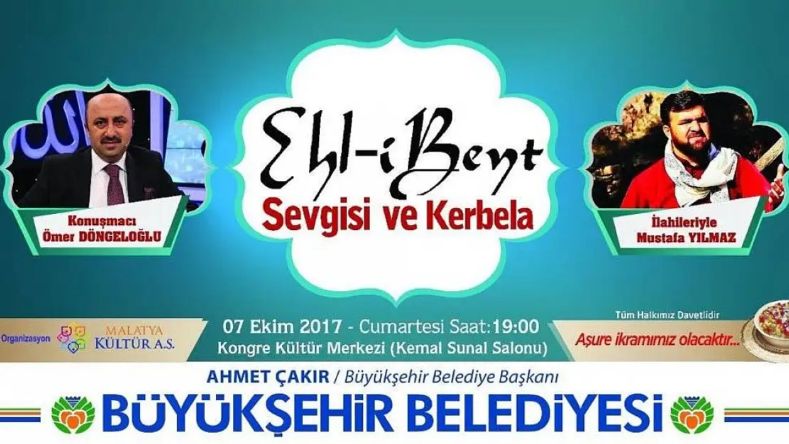 Malatyalılara Ehl-i Beyt sevgisi ve Kerbela anlatılacak