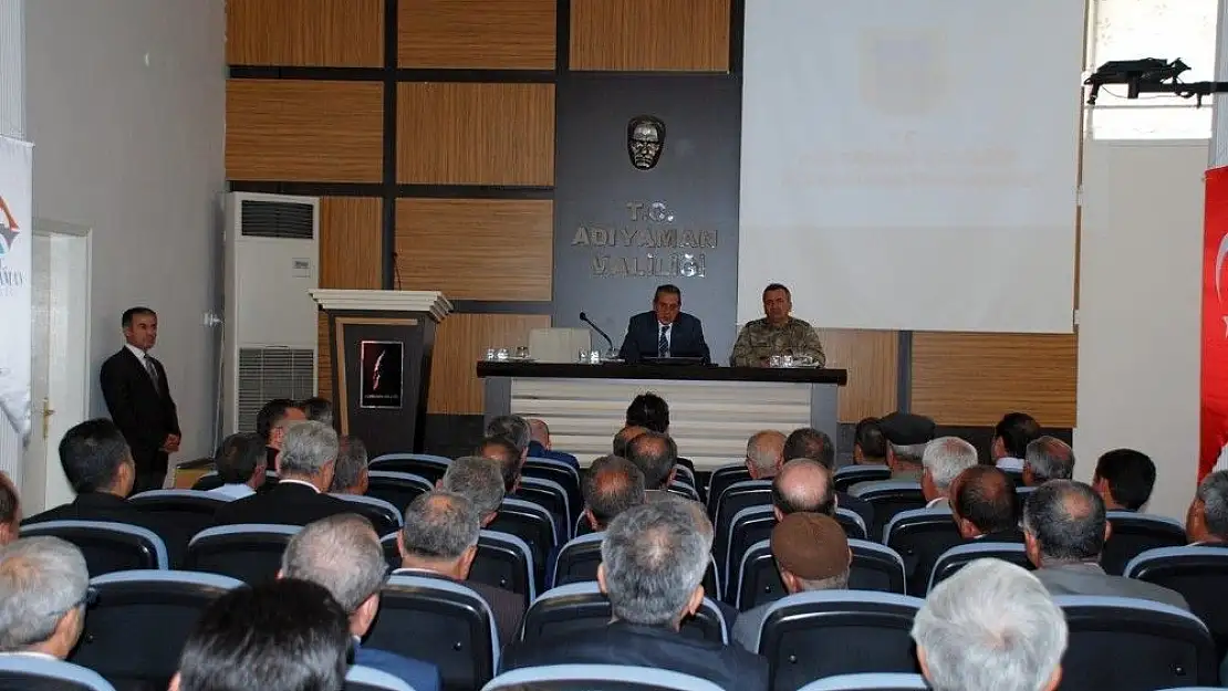 'Vali Kalkancı köy muhtarlarıyla buluştu'