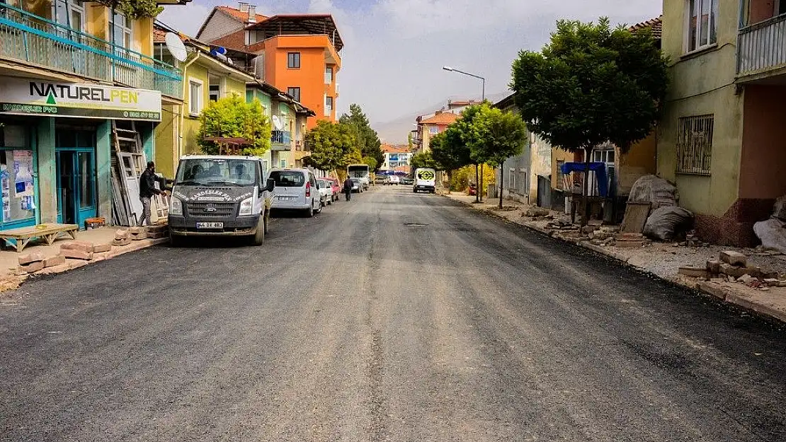 'Doğanşehir´de asfalt çalışması başladı'