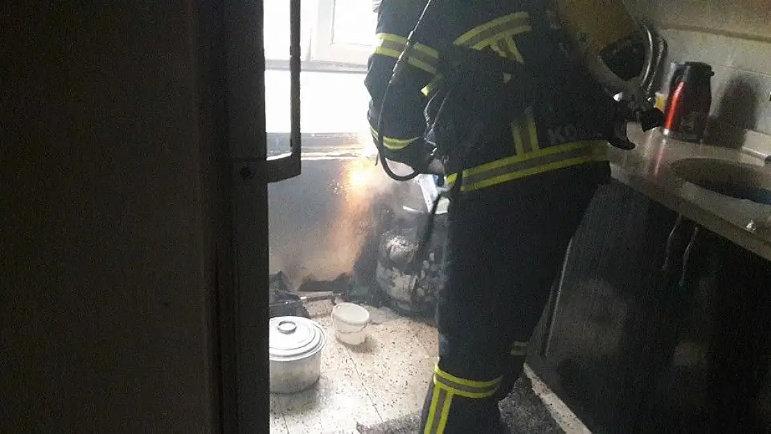 'Suriyeli ailenin ikametinde yangın'