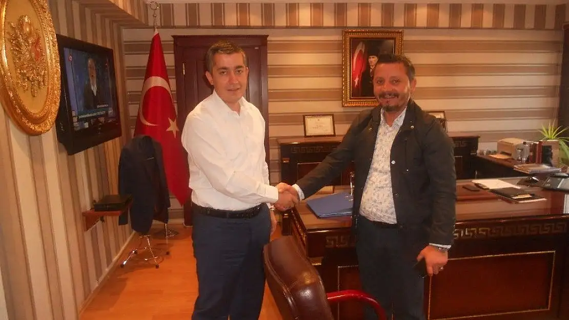 'Akcan´dan Kaymakam Aksoy´a hayırlı olsun ziyareti'