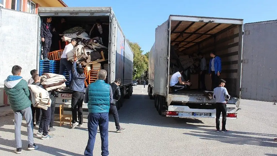 'Malatya´dan El´Bab ve Cerablus´a eğitim yardımı'